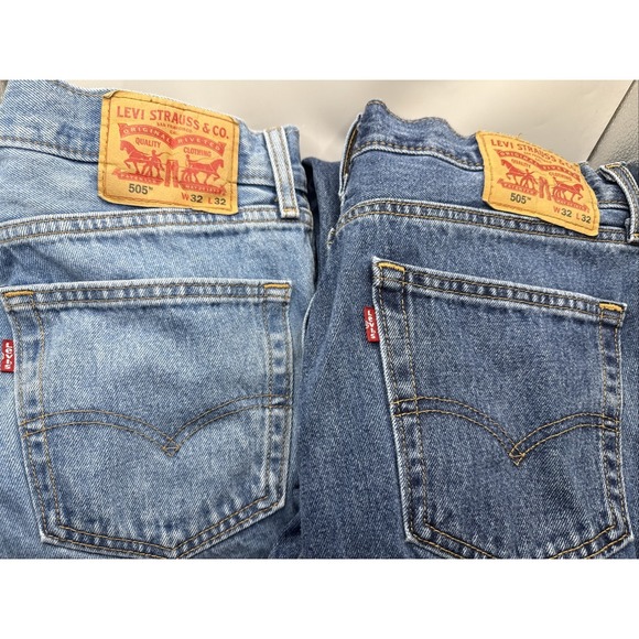 Levi's Other - Levi Jeans 505 Size W32 L32. TWO PAIR! Straight Leg.  Y2K Vintage.
